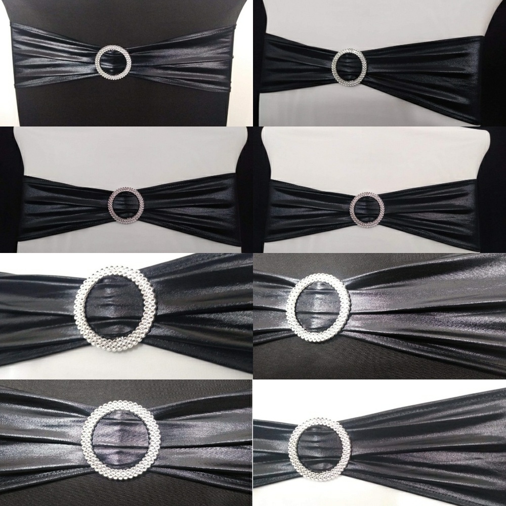 25 Pack TC Mercy Metallic Black
Stretch Chair Band